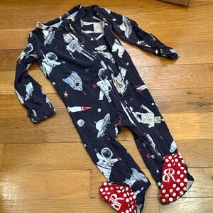 Bums & Roses Space Explorer Kids Footie Pajamas